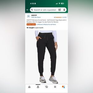 Women's Black Drawstring Pants